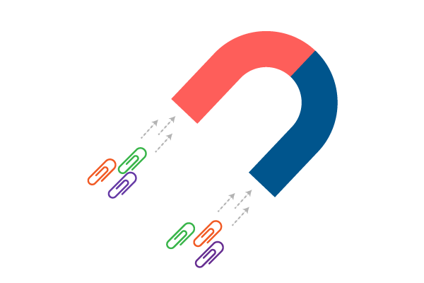 Why magnets can push and pull something without touching it?